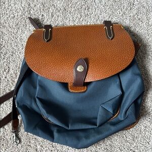 Dooney & Bourke Classic Brown and Blue Crossbody Bag